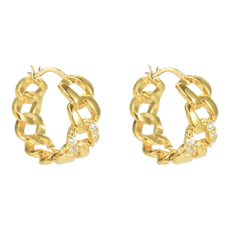 金属圆圈耳环高级感轻奢