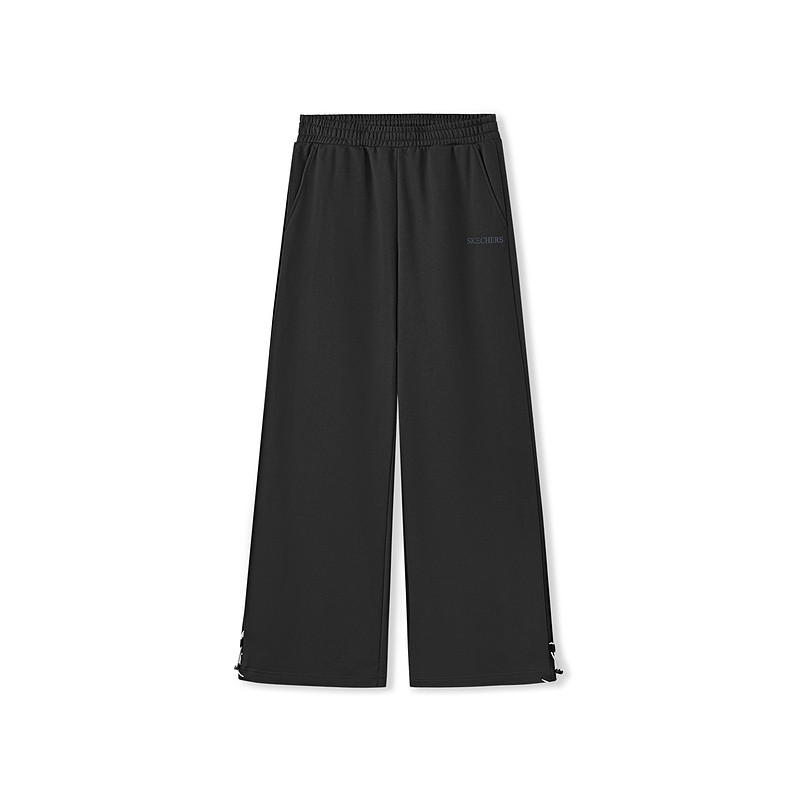 斯凯奇官方outlets2025秋冬新款宽松版针织长裤舒适运动休