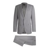 BOSS博斯 正装 男士 弹力羊毛面料修身 套装 西装 100%羊毛