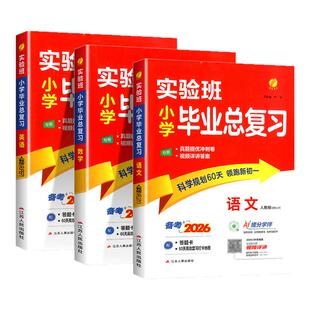 2026版 小升初毕业升学必备总复习资料专项测试小学升初中必刷题预备新初一 实验班小学毕业总复习语文数学英语全套小升初必备人教版