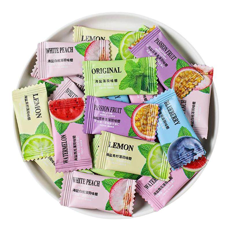亲劲爽口含片口气清新薄荷味糖果休闲小零食清凉接吻神器散装批发