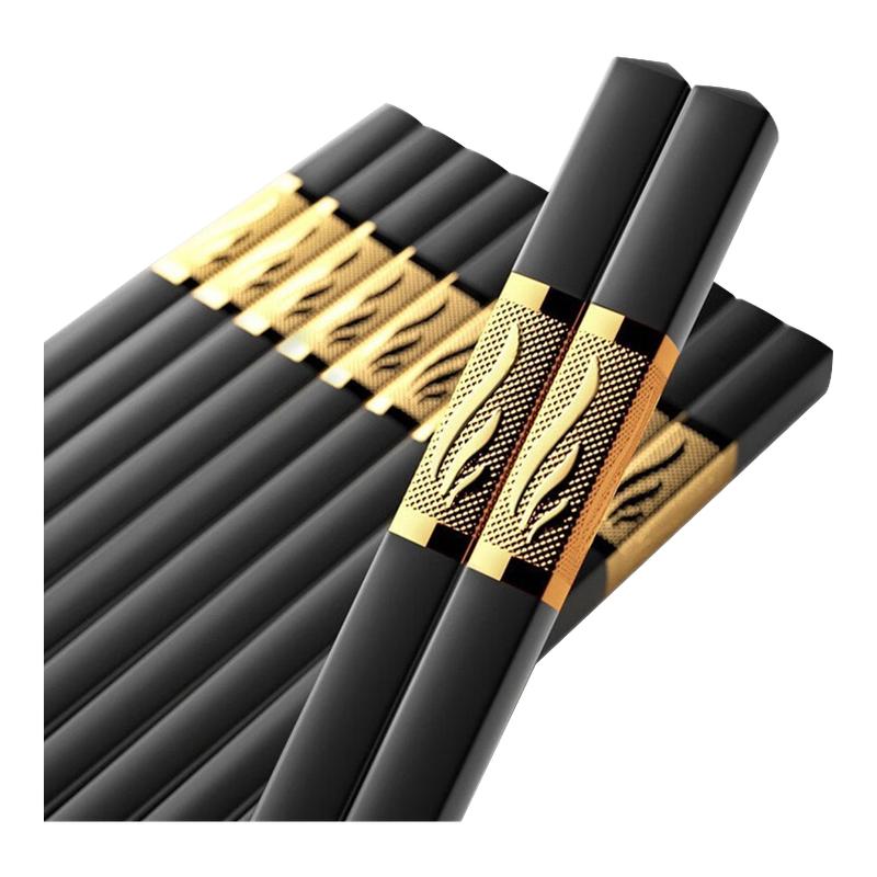 抗菌合金筷家用高档酒店商用餐饮