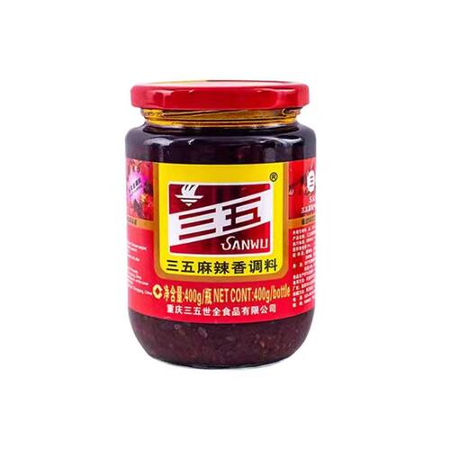三五麻辣酱400g*6瓶装调味料