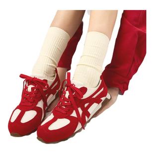 真皮单鞋 YOUTH「爱心苹果」新款 ASH 薄底女德训鞋 叶芷妤同款