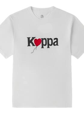 卡帕kappa艺术家联名短袖情侣男女运动T恤休闲圆领半袖K0CX2TD04G