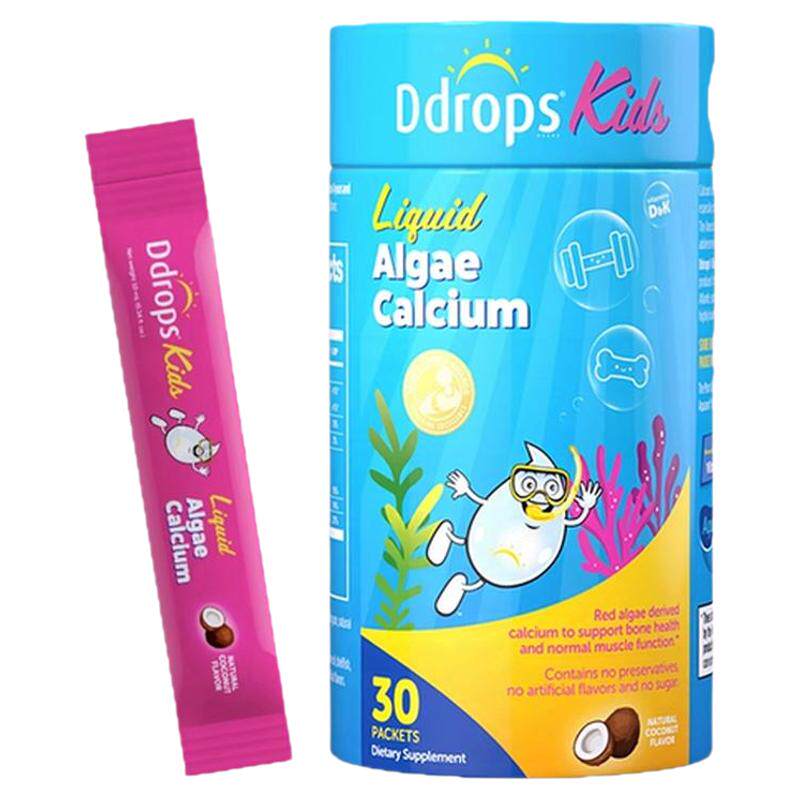 Ddrops滴卓思海藻钙镁锌儿童补钙液体钙婴幼儿宝宝非钙片钙铁锌vd