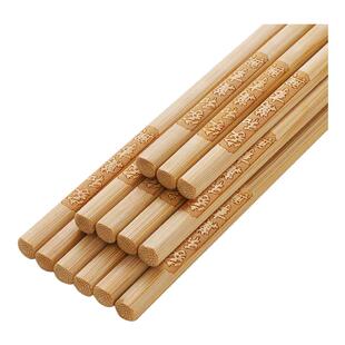 天然楠竹筷子家用高档新款无漆无蜡木快子家庭抗菌防霉防滑筷刻字