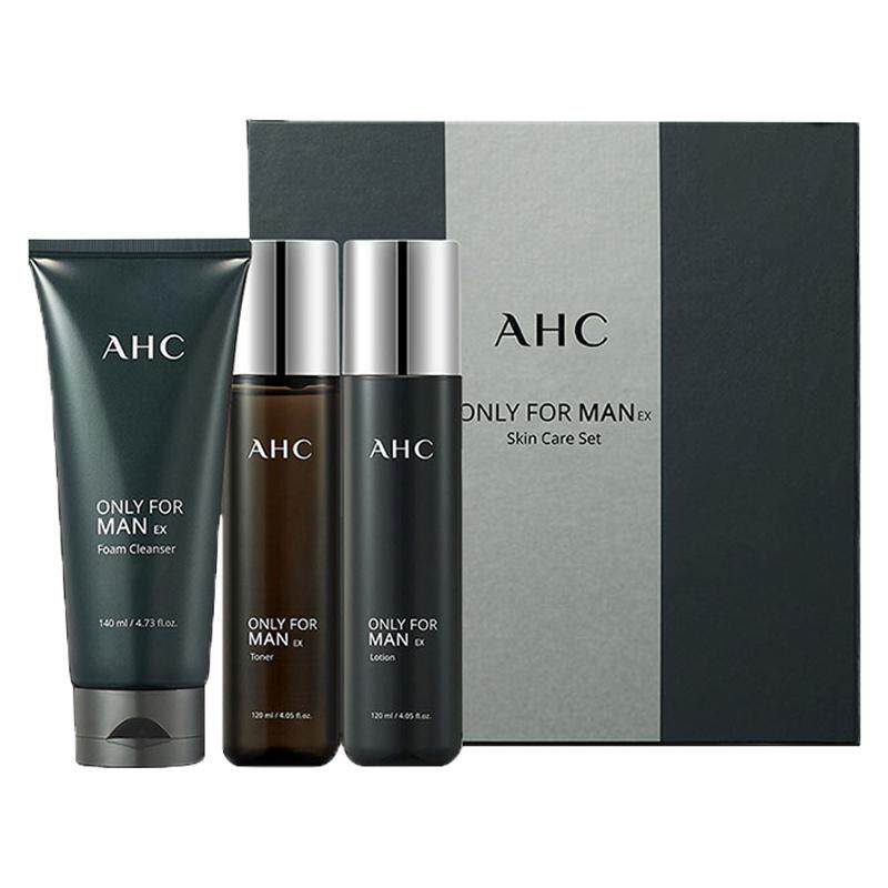 爱和纯/AHC男士水乳套装清爽洗面奶三件套盒正品水润提亮送男友