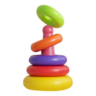 儿童彩虹套圈套圈圈早教叠套玩具1-3周岁婴儿益智宝宝叠叠乐套圈