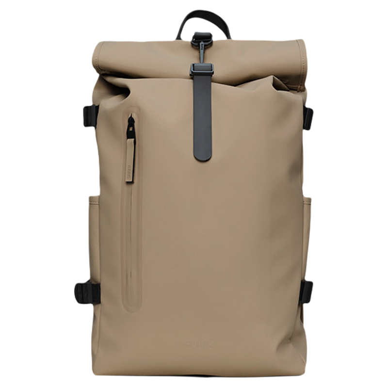 Rains 防水面料卷顶双肩包书包户外旅行男女Rolltop large/14590