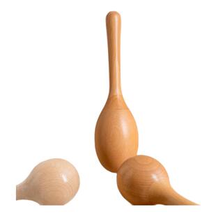 三重吕奥尔夫打击乐器榉木实木幼儿园沙锤沙球摇铃抓握训练儿童