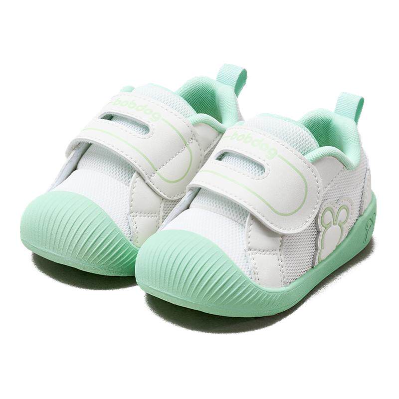 巴布豆学步鞋男宝宝春季软底防滑透气婴儿鞋儿童鞋机能鞋男童童鞋