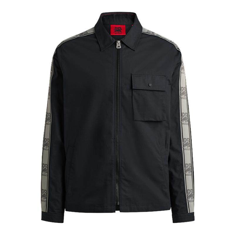 【100%棉】【HUGO雨果 x RB 联名】男宽松版型拉链衬衫外套,男装,衬衫,淘宝优惠券,粉丝福利购,淘宝优惠卷