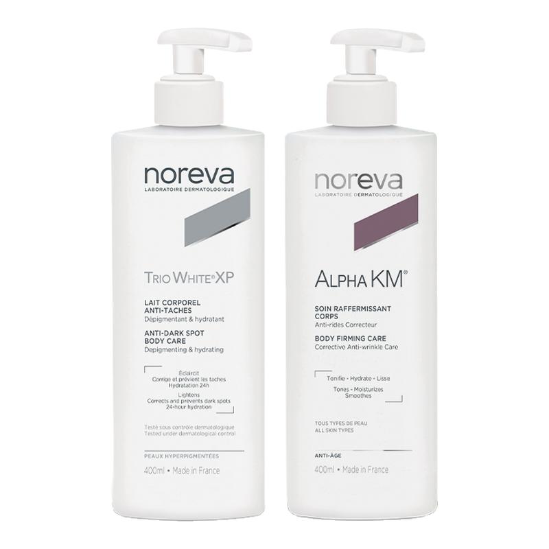 Noreva欧诺颜果酸身体乳焕白身体乳组合美白补水保湿