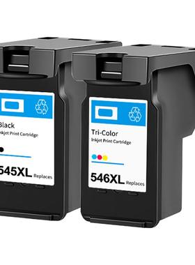 适用佳能545墨盒可加墨546彩色连供ts3150 3151 TS3450打印机一体机mg2550S TR4650 MX495大容量家用办公