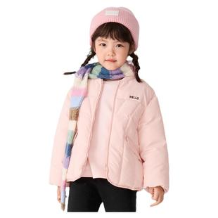 童装 新款 保暖外套上衣宝宝立领棉衣冬装 巴拉巴拉儿童棉服女童短款