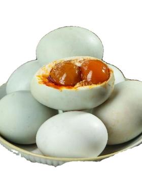 双黄咸鸭蛋正宗流油双黄咸鸭蛋起沙流油好吃美味营养丰富