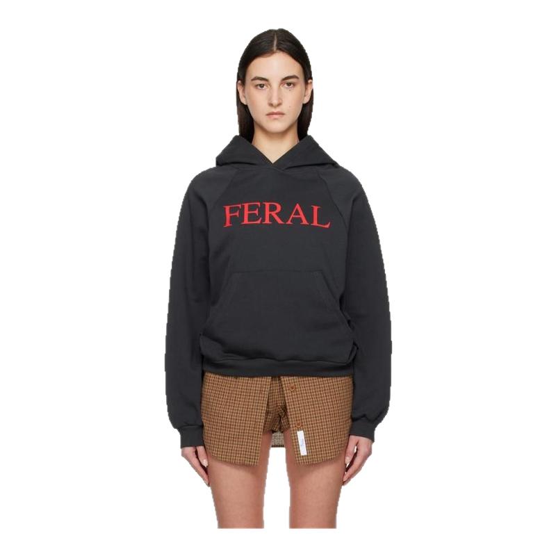 Praying 女款独家发售黑色 Feral 连帽衫 迷衣时尚
