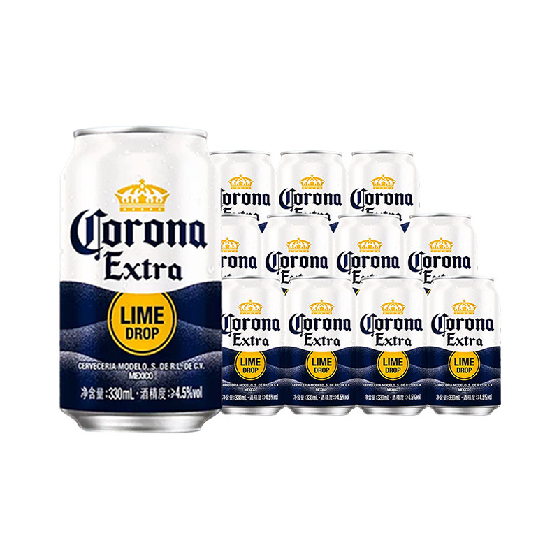 科罗娜啤酒330ml*12罐墨西哥风味特级啤酒非全开盖rxc