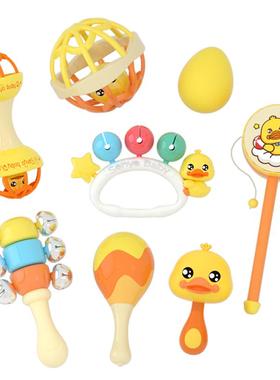 婴儿摇铃玩具0一1岁半3到6个月以上沙锤抬头训练哄娃神器宝宝益智