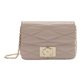 FURLA芙拉1927羊皮迷你女士单肩斜挎包菱格链条包 早春新品