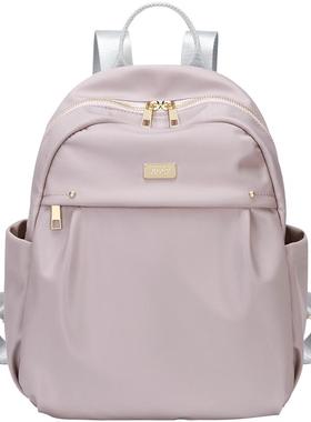 GOLF双肩包女时尚潮流简约百搭高中大学生书包帆布小背包2025新款