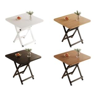 可折叠桌子简易出租屋便携式小餐桌家用正方形吃饭桌户外摆摊方桌