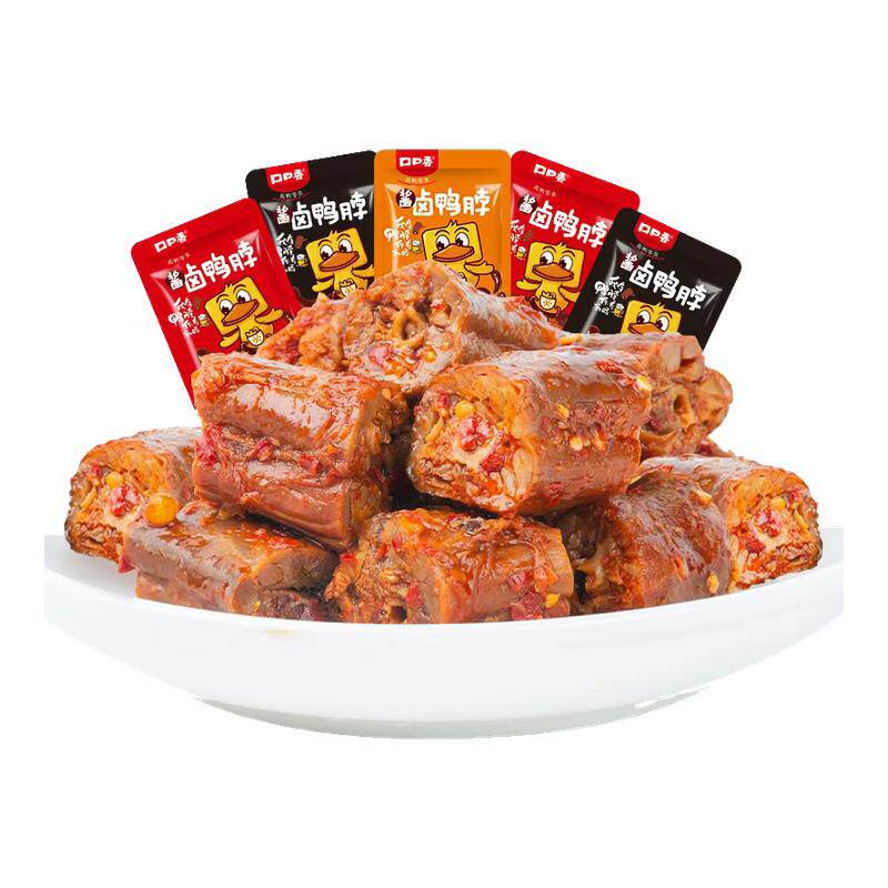 口口香酱卤鸭脖熟食短鸭脖子散装追剧休闲零食小吃湖南特产卤味