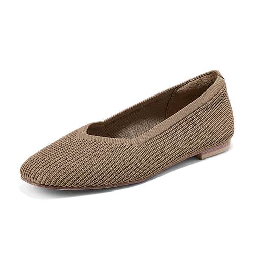 斯凯奇女透气针织浅口通勤单鞋