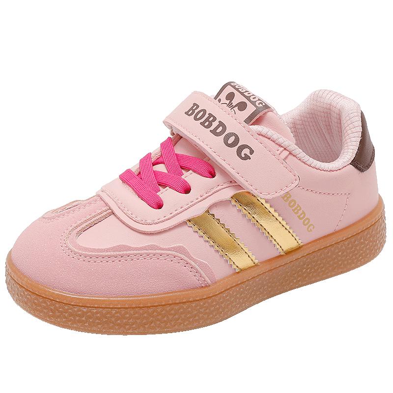 巴布豆童鞋女童板鞋2025新款秋季女宝德训鞋秋冬二棉鞋儿童运动鞋