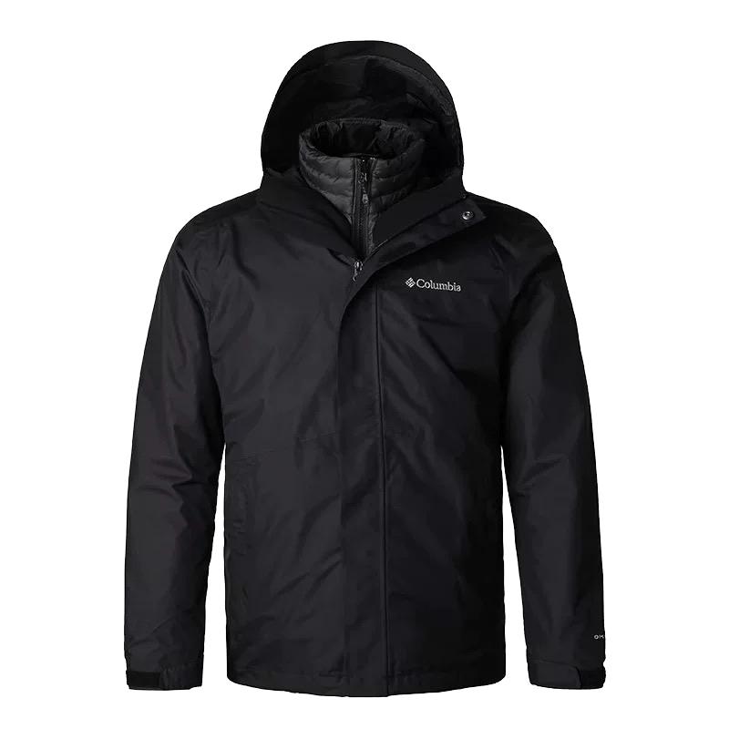 哥伦比亚冲锋衣男哥伦比亚三合一羽绒服冲锋衣内胆羽绒防水XE5418