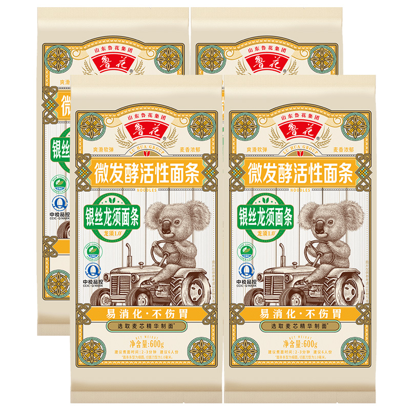 鲁花考拉系列银丝龙须面条