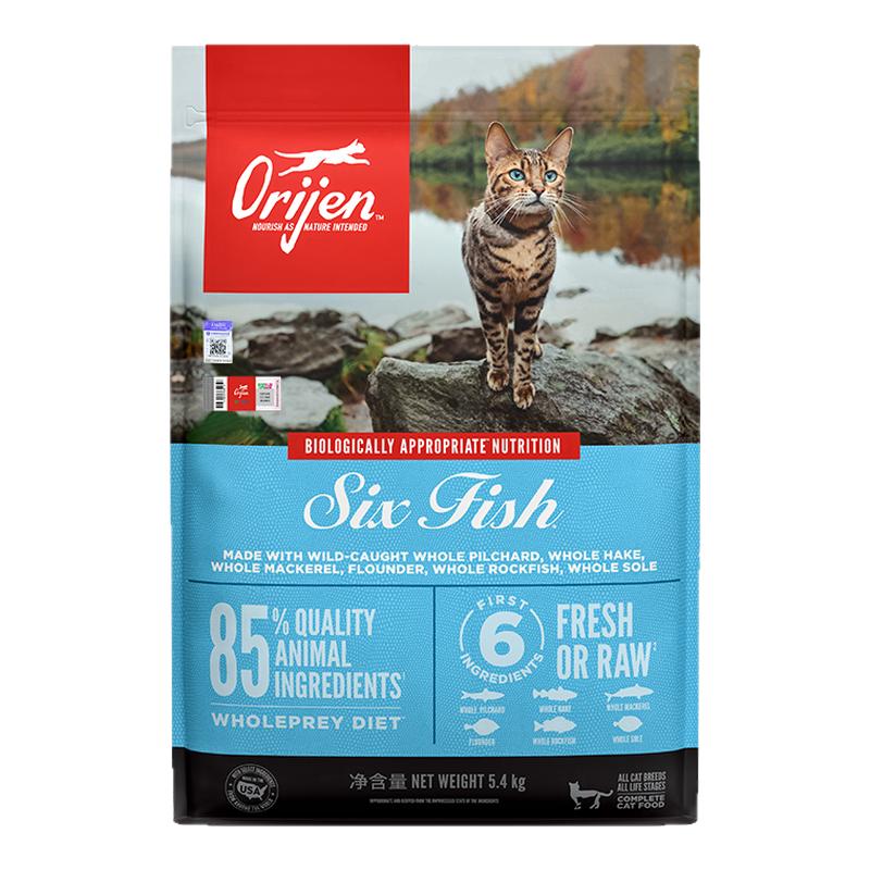 orijen渴望六种鱼猫粮美毛营养