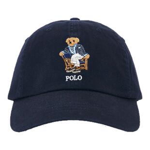 Polo Ralph Lauren藏青色棒球帽小熊刺绣休闲鸭舌帽礼物REVOLVE