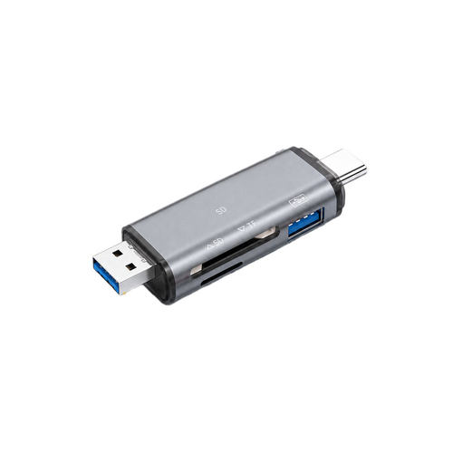 佳穹多合一读卡器SD TF内存卡typec接口USB3.0高速适用手机电脑通用平板笔记本台式相机无人机行车记录仪读取