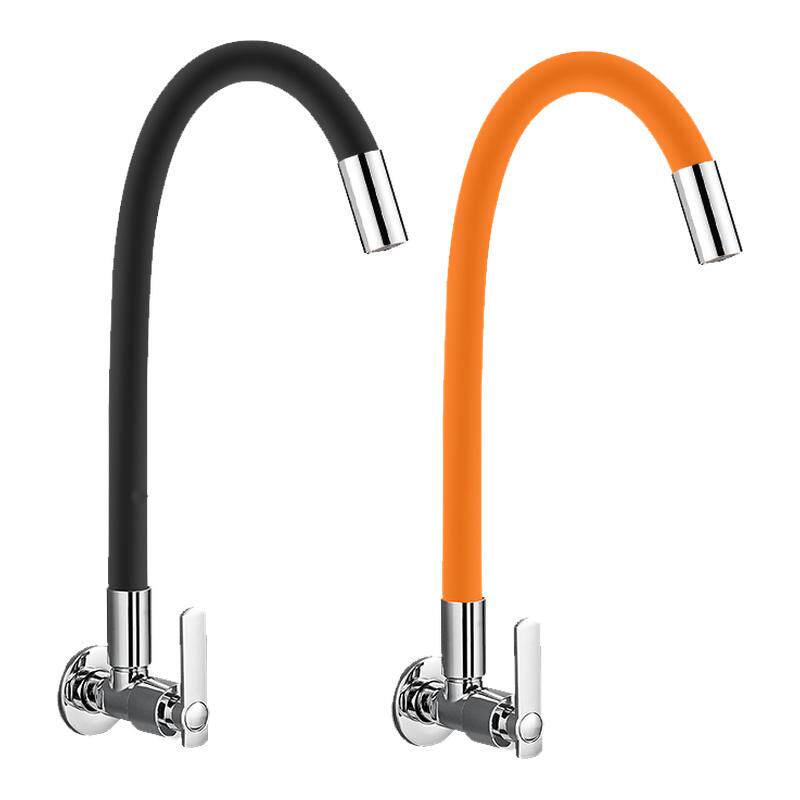 天果厨房单冷水龙头全铜加长