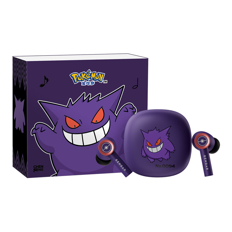 宝可梦PM19蓝牙耳机耿鬼&六尾情侣款无线主动降噪男女游戏入耳式