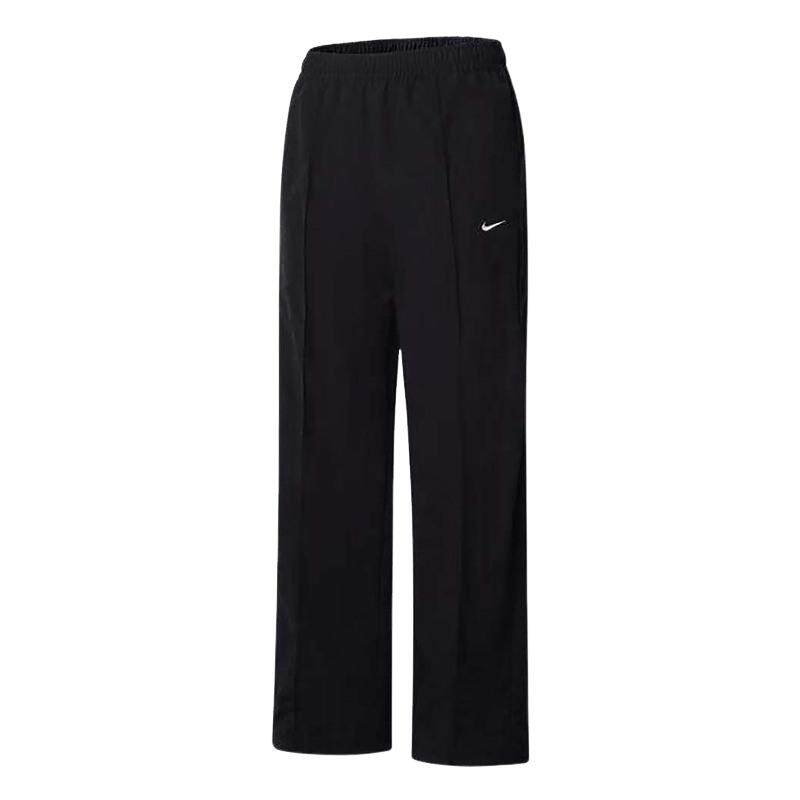 耐克女子拒水遮阳梭织中腰工装长裤夏新款宽松刺绣裤子FQ3589-010