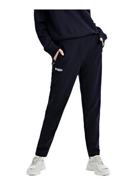 Kappa卡帕女装秋季新款黑色锥形小脚裤运动休闲长裤K0C62AK07