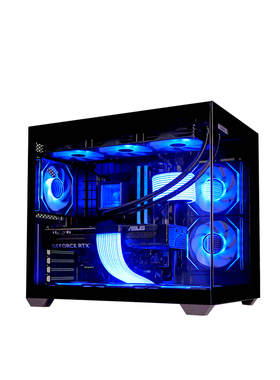 华硕海王星9800X3D海景房主机DIY组装机AMD 9600X/9700X/RTX5080/5070TI/5070/5060Ti显卡游戏电竞台式机电脑