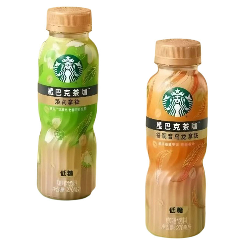 茶咖铁观音乌龙拿铁低糖咖啡饮料瓶装茉莉即饮安溪