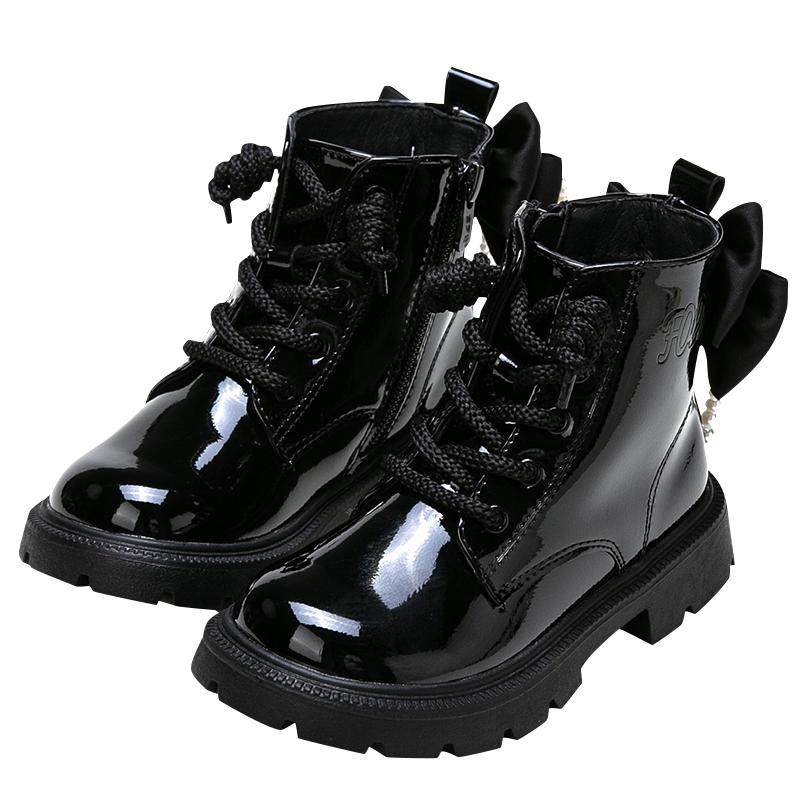 富罗迷女童马丁靴儿童靴子2025冬季新款防滑保暖加厚女孩雪地棉靴