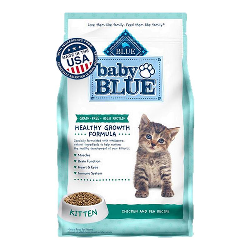 百补BlueBuffalo蓝馔蓝挚进口幼猫粮鸡肉成幼猫粮奶糕粮4.5磅