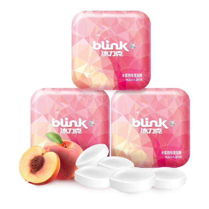 blink冰力克无糖薄荷糖口香糖零食含片接吻硬糖口气清新持久糖果