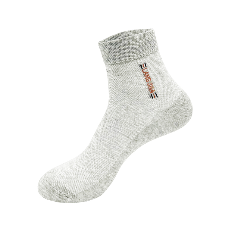 浪莎加大码纯棉透气防臭网眼夏季中筒男士商务休闲47码皮鞋男袜子