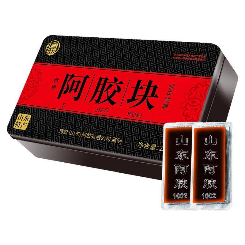 1斤装 山东阿胶块500克驴皮阿胶片阿胶原块 可熬手工阿胶糕阿胶粉