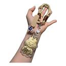 足金999黄金拉布布招财送朋友礼物手机链挂绳钥匙扣挂件