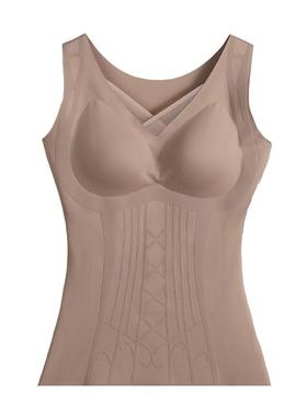 秋冬塑身衣上半身女免穿文胸束腰收肚子大码美体束身内衣收腹背心