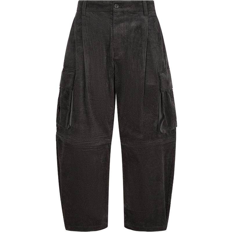 速写奥莱outlets男装秋冬新品灯芯绒工装裤宽松时尚阔腿休闲裤,男装,休闲裤,淘宝优惠券,粉丝福利购,淘宝优惠卷