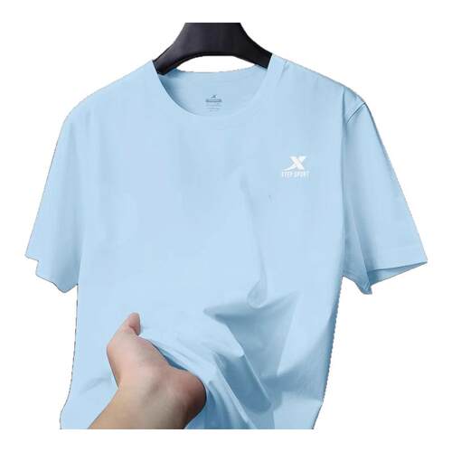 夏季速干运动T恤透气短袖男